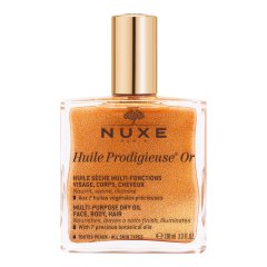 nuxe huile prodigieuse or olio secco viso corpo capelli scintillante multifunzione 100 ml